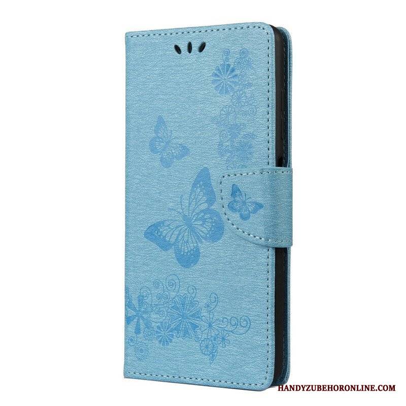 Etui Folio do Poco X3 / X3 Pro / X3 NFC Tylko Motyle Ze Smyczą