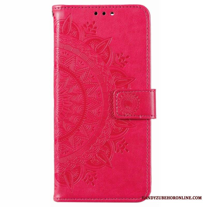 Etui Folio do Poco X4 Pro 5G Mandala Sun Ze Smyczą