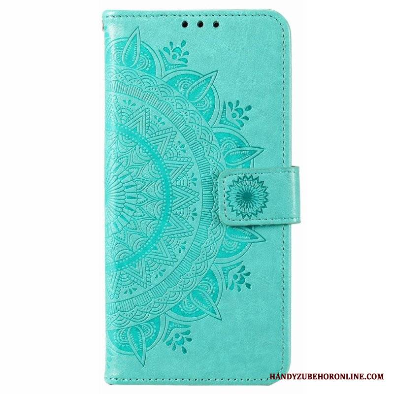 Etui Folio do Poco X4 Pro 5G Mandala Sun Ze Smyczą