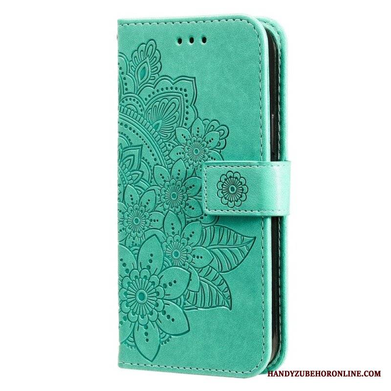 Etui Folio do Poco X4 Pro 5G z Łańcuch Paskowata Mandala