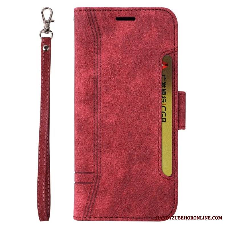 Etui Folio do Poco X5 5G Betopnice Przednie Etui Na Karty