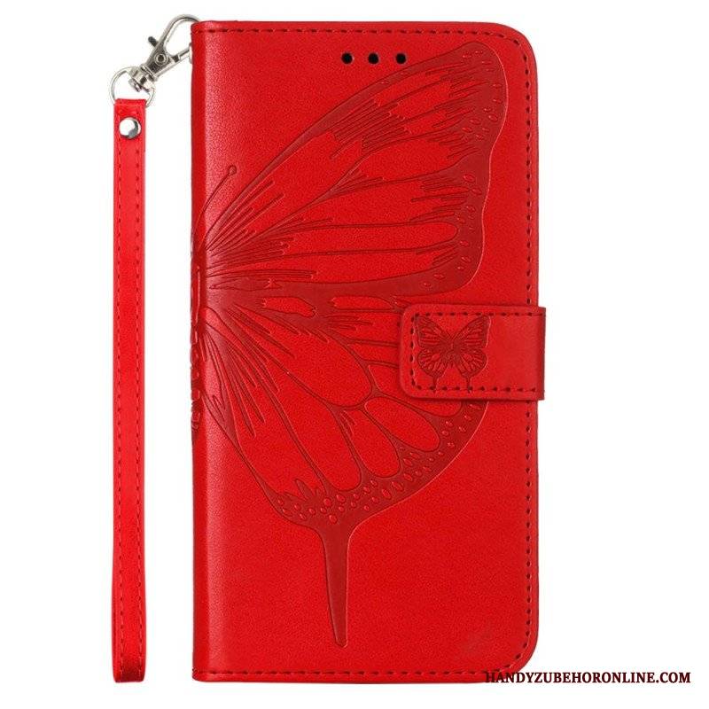 Etui Folio do Poco X5 5G Kwiatowy Motyl