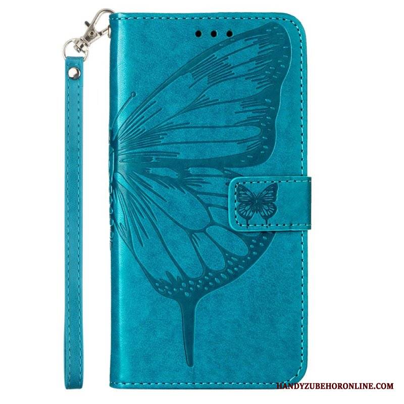 Etui Folio do Poco X5 5G Kwiatowy Motyl