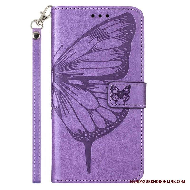 Etui Folio do Poco X5 5G Kwiatowy Motyl