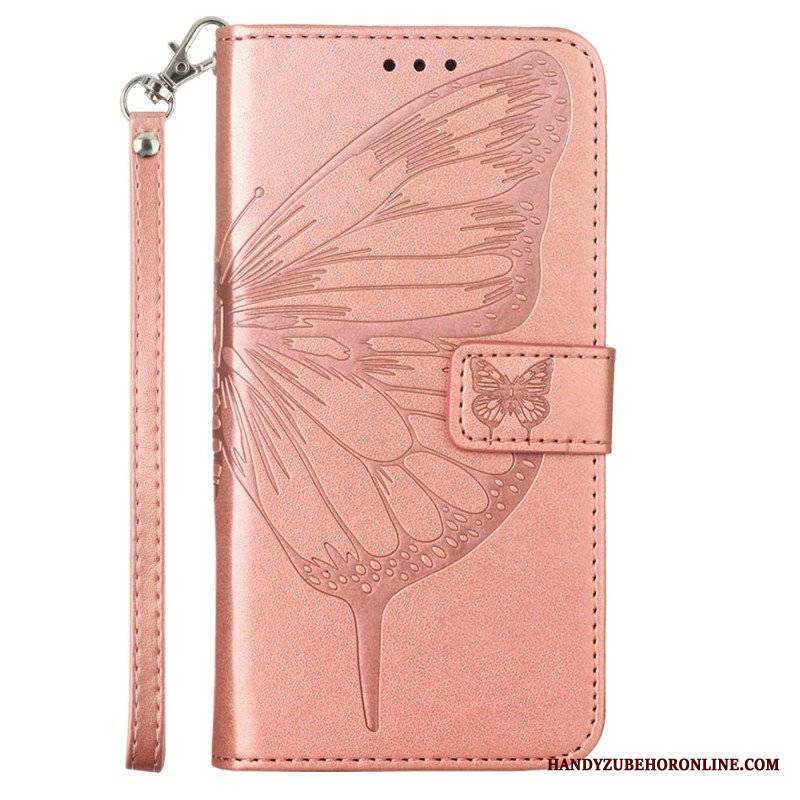 Etui Folio do Poco X5 5G Kwiatowy Motyl