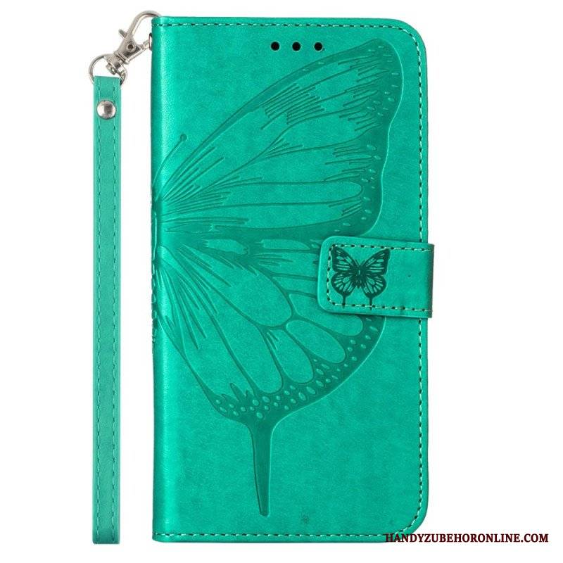 Etui Folio do Poco X5 5G Kwiatowy Motyl