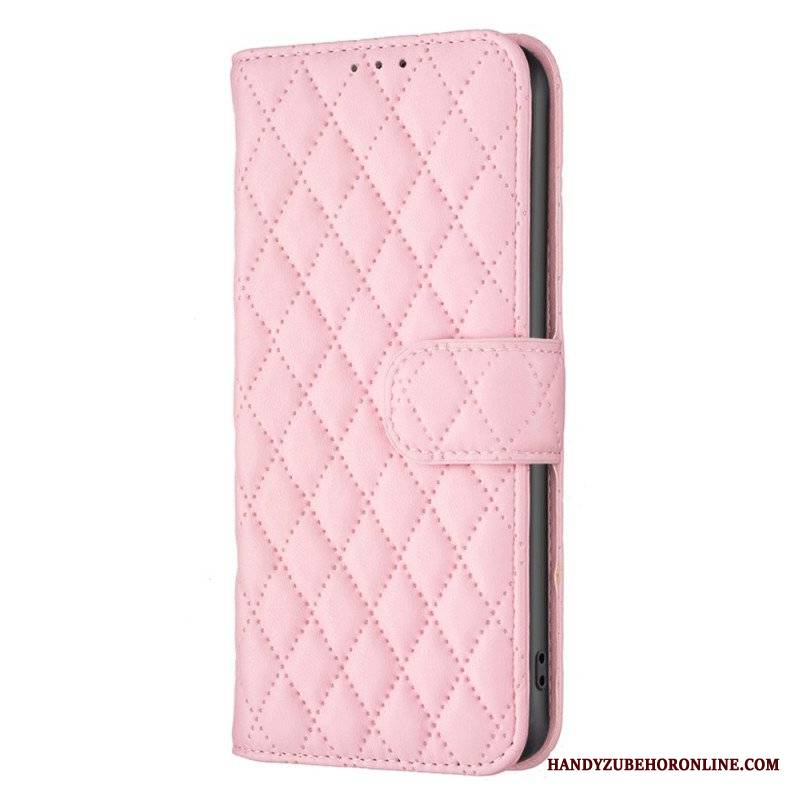 Etui Folio do Poco X5 Pro 5G Pikowany Binfen Kolor