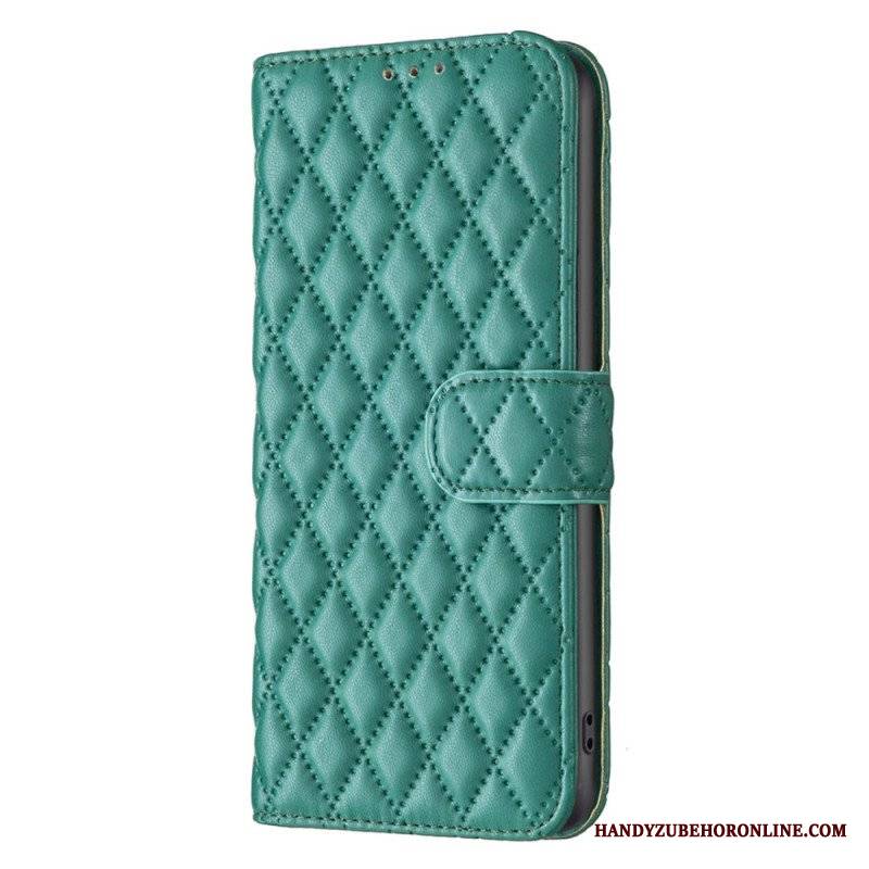 Etui Folio do Poco X5 Pro 5G Pikowany Binfen Kolor