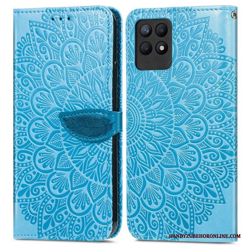 Etui Folio do Realme 8i Plemienne Liście