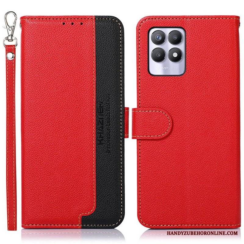 Etui Folio do Realme 8i Rfid Khazneh W Stylu Liczi