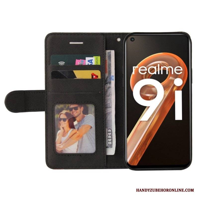 Etui Folio do Realme 9i Pasek Z Podszewką