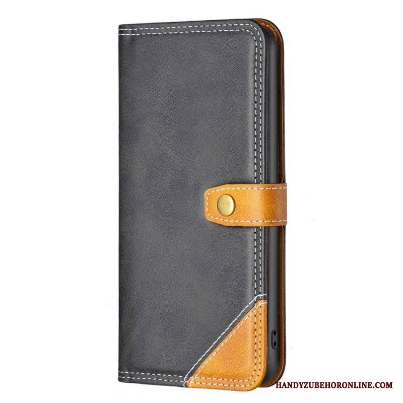 Etui Folio do Realme C35 Dwukolorowy Kolor Binfen