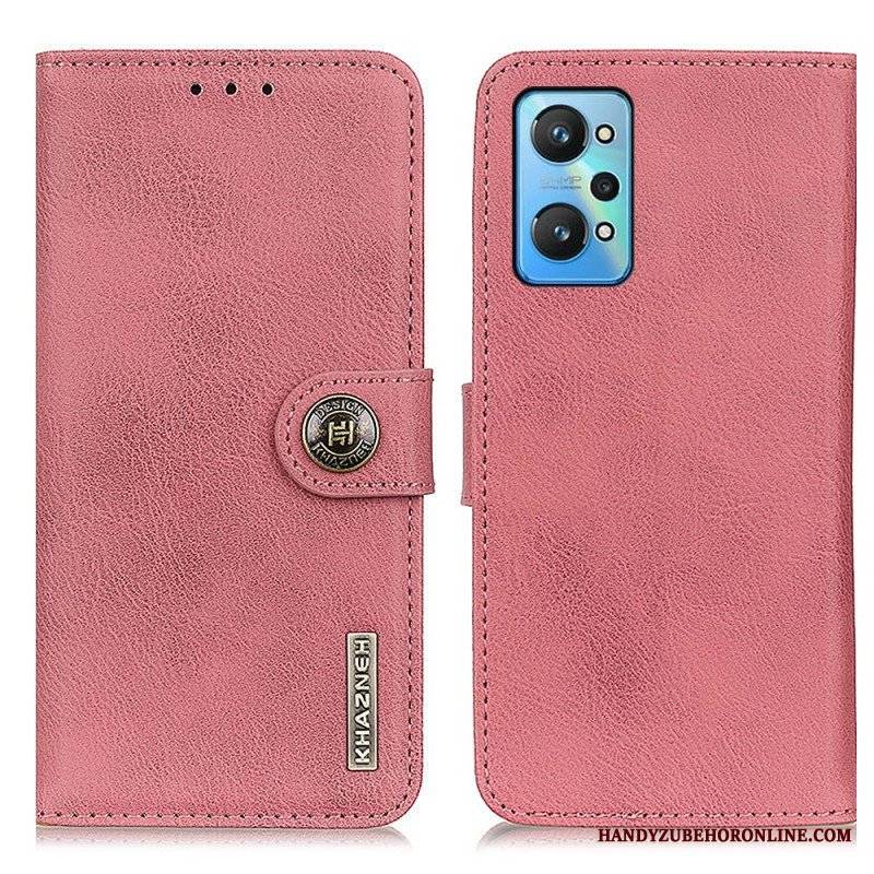 Etui Folio do Realme GT Neo 3T / Neo 2 Imitacja Skóry Khazneh