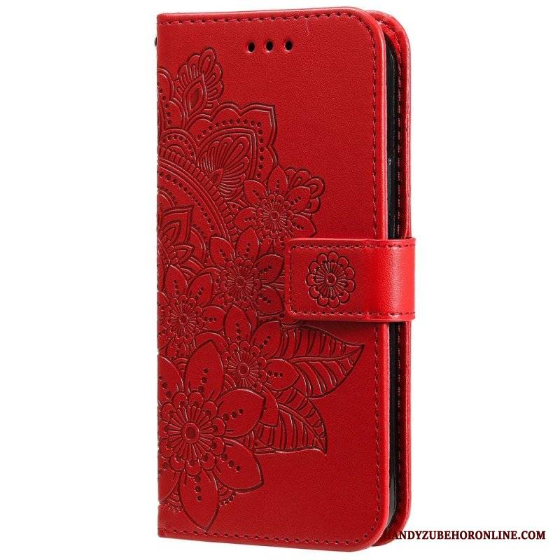 Etui Folio do Samsung Galaxy A13 5G / A04s Kwiatowa Mandala