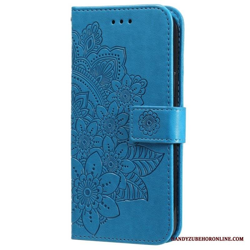 Etui Folio do Samsung Galaxy A13 5G / A04s Kwiatowa Mandala