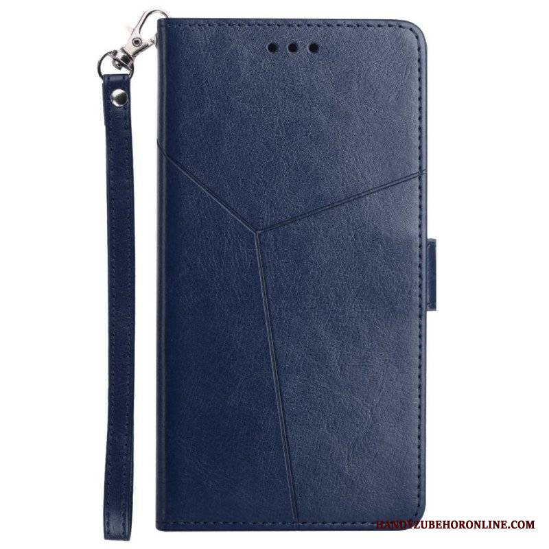 Etui Folio do Samsung Galaxy A13 5G / A04s Stylowa Skórzana Konstrukcja Geo Y