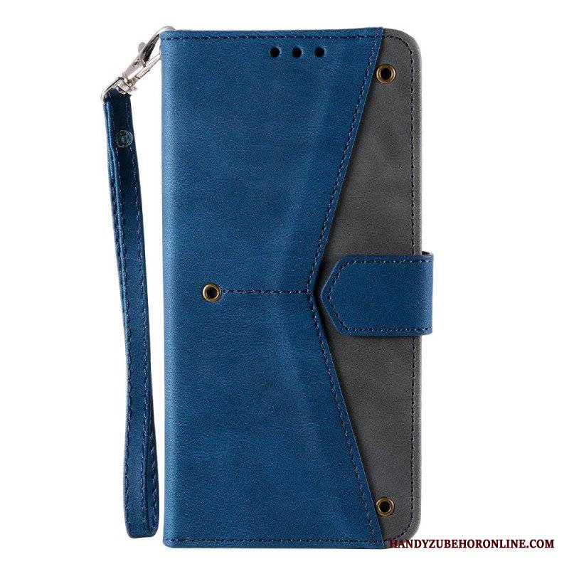 Etui Folio do Samsung Galaxy A13 5G / A04s Szwy W Dotyku