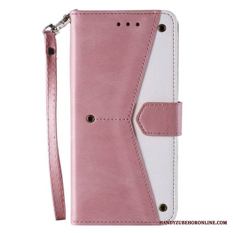 Etui Folio do Samsung Galaxy A13 5G / A04s Szwy W Dotyku