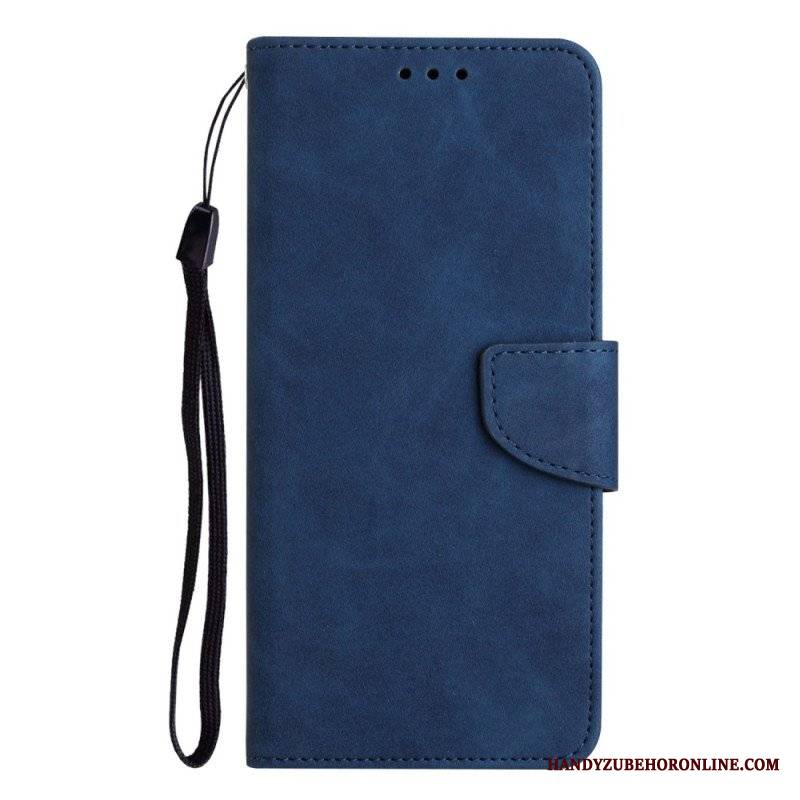 Etui Folio do Samsung Galaxy A13 z Łańcuch Styl Vintage Z Paskami