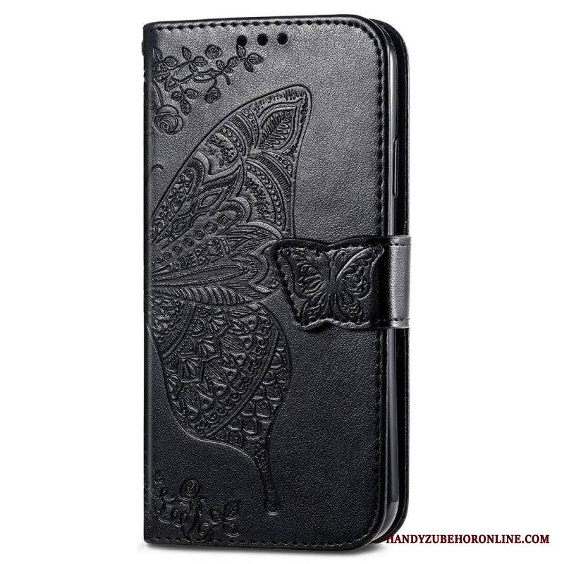 Etui Folio do Samsung Galaxy A14 / A14 5G Barokowy Motyl