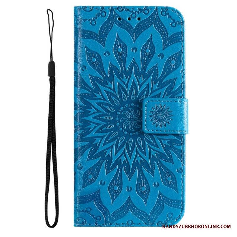 Etui Folio do Samsung Galaxy A14 / A14 5G Mandala Sun Ze Smyczą