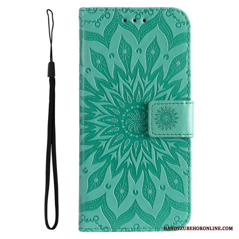 Etui Folio do Samsung Galaxy A14 / A14 5G Mandala Sun Ze Smyczą