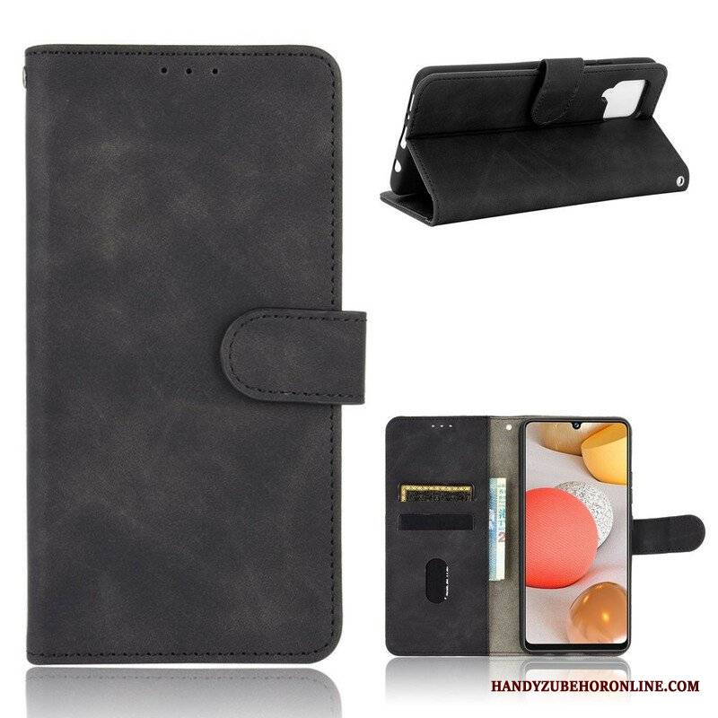 Etui Folio do Samsung Galaxy A42 5G Dotyk Skóry