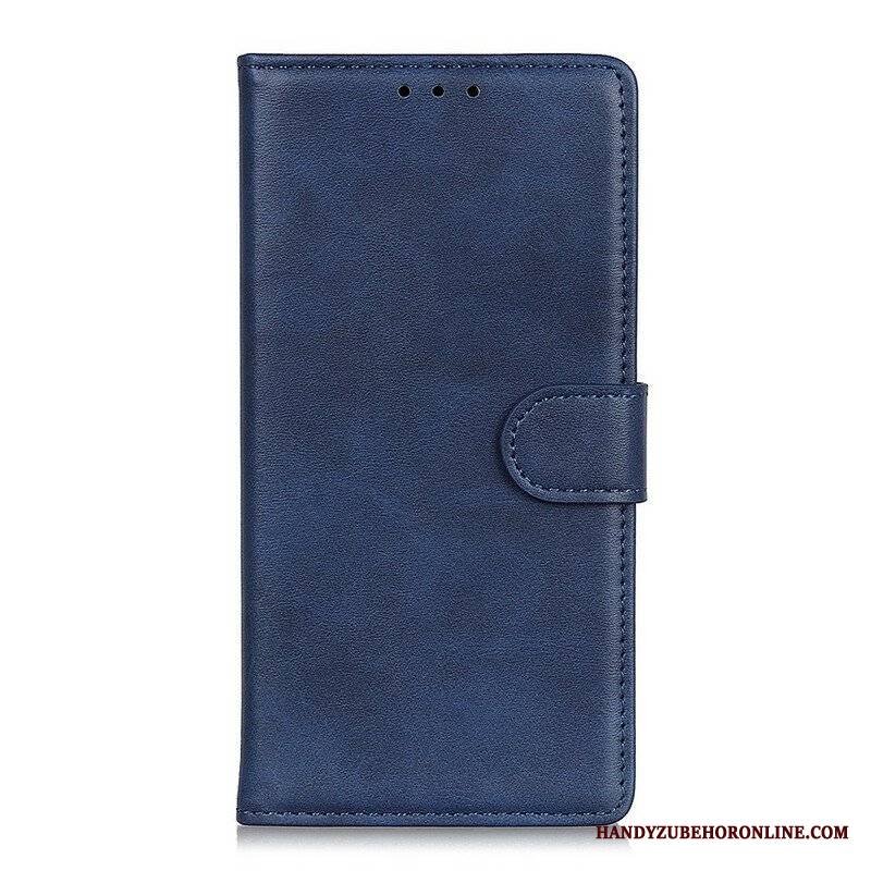 Etui Folio do Samsung Galaxy A42 5G Efekt Matowej Skóry