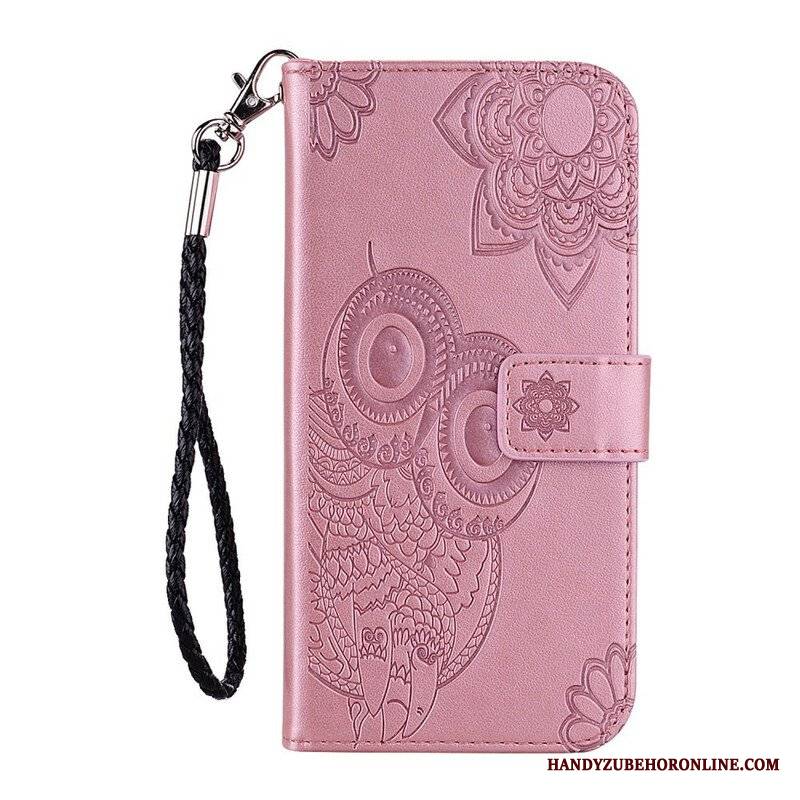 Etui Folio do Samsung Galaxy A42 5G Sowa Mandala I Smycz