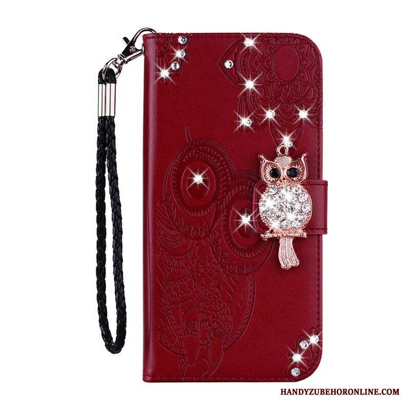 Etui Folio do Samsung Galaxy A42 5G Sowa Mandala I Urok