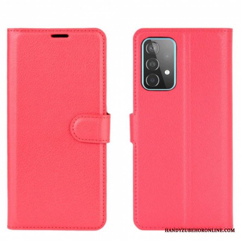 Etui Folio do Samsung Galaxy A52 4G / A52 5G / A52s 5G Klasyczne Liczi