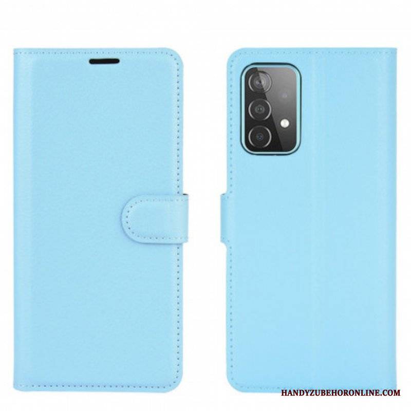 Etui Folio do Samsung Galaxy A52 4G / A52 5G / A52s 5G Klasyczne Liczi