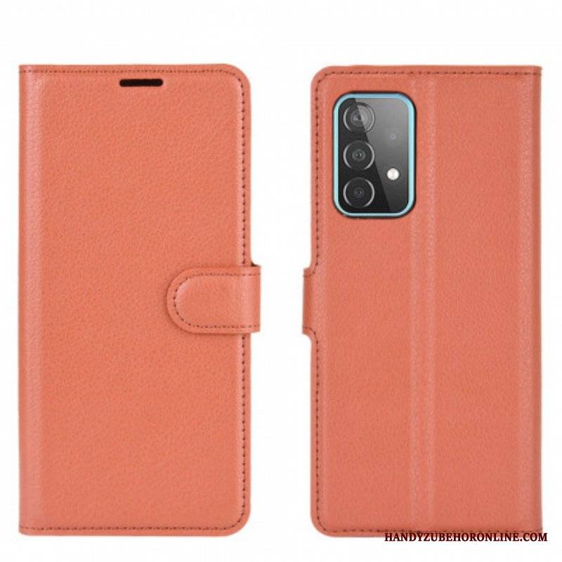 Etui Folio do Samsung Galaxy A52 4G / A52 5G / A52s 5G Klasyczne Liczi