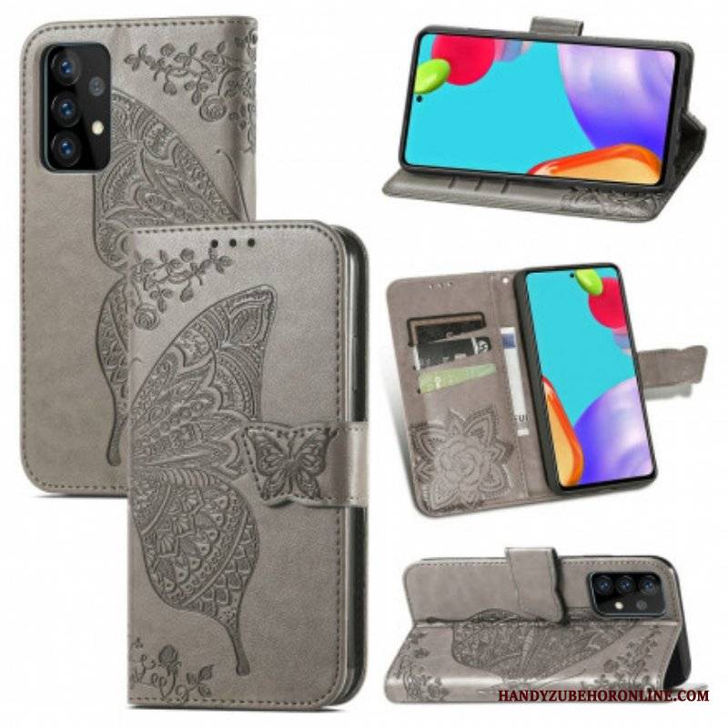 Etui Folio do Samsung Galaxy A52 4G / A52 5G / A52s 5G Pół Motyle