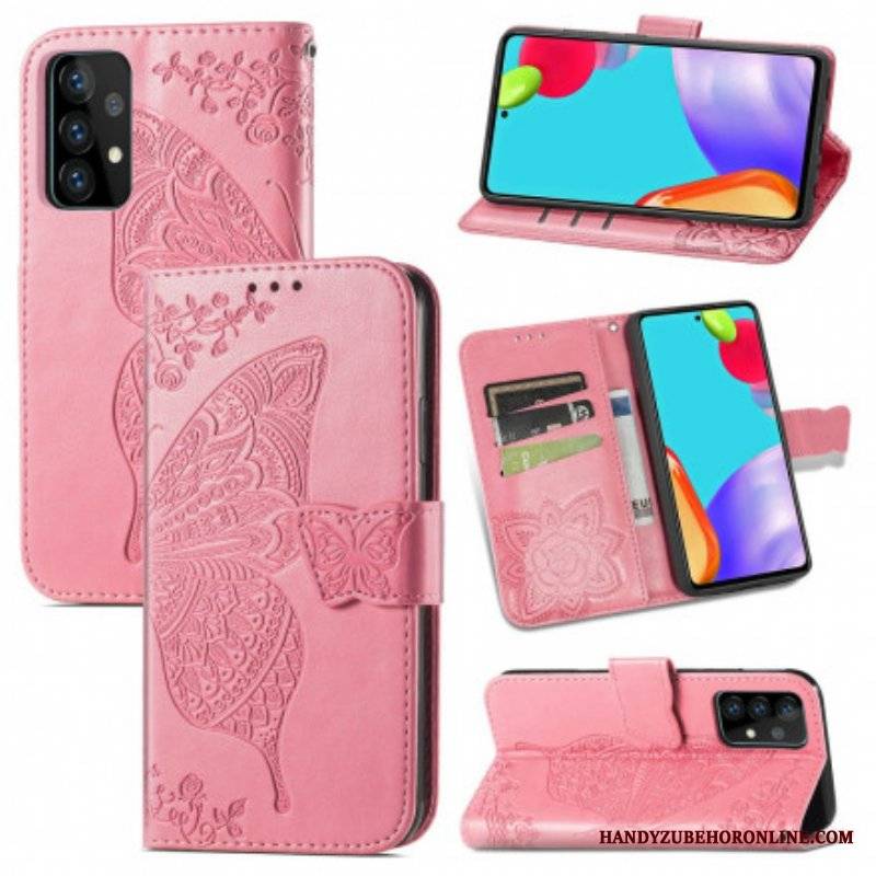 Etui Folio do Samsung Galaxy A52 4G / A52 5G / A52s 5G Pół Motyle