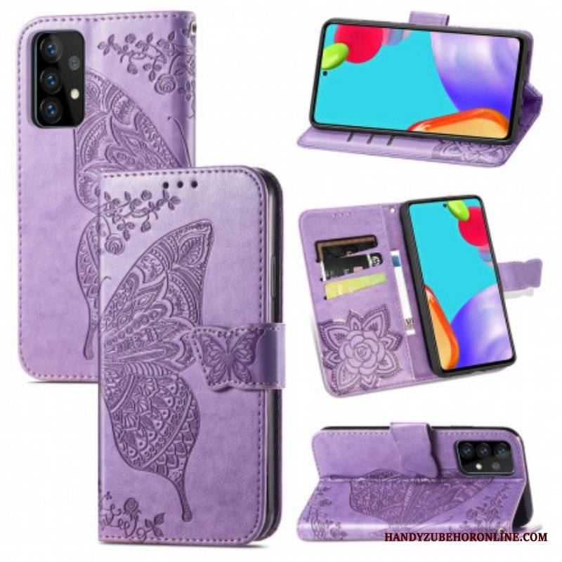 Etui Folio do Samsung Galaxy A52 4G / A52 5G / A52s 5G Pół Motyle