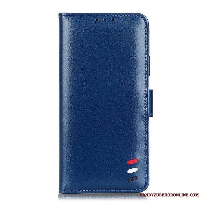 Etui Folio do Samsung Galaxy A52 4G / A52 5G / A52s 5G Trójkolorowy Efekt Skóry