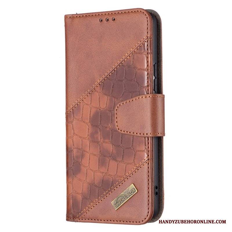 Etui Folio do Samsung Galaxy A53 5G Kolor Skóry Krokodyla Binfen