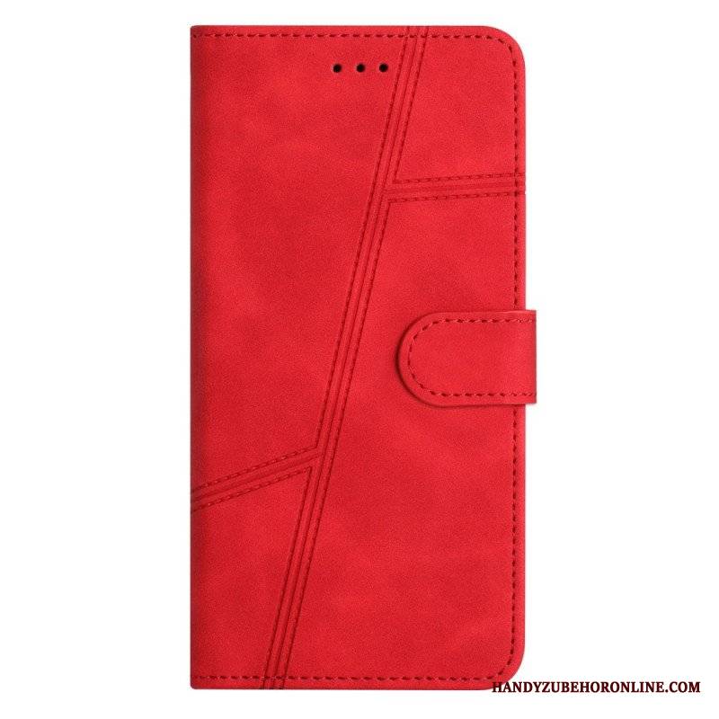 Etui Folio do Samsung Galaxy A53 5G z Łańcuch Linie Smyczy