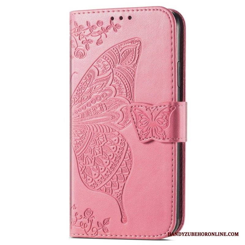 Etui Folio do Samsung Galaxy A54 5G Barokowy Motyl