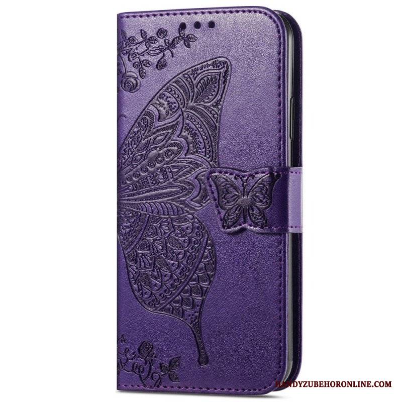 Etui Folio do Samsung Galaxy A54 5G Barokowy Motyl