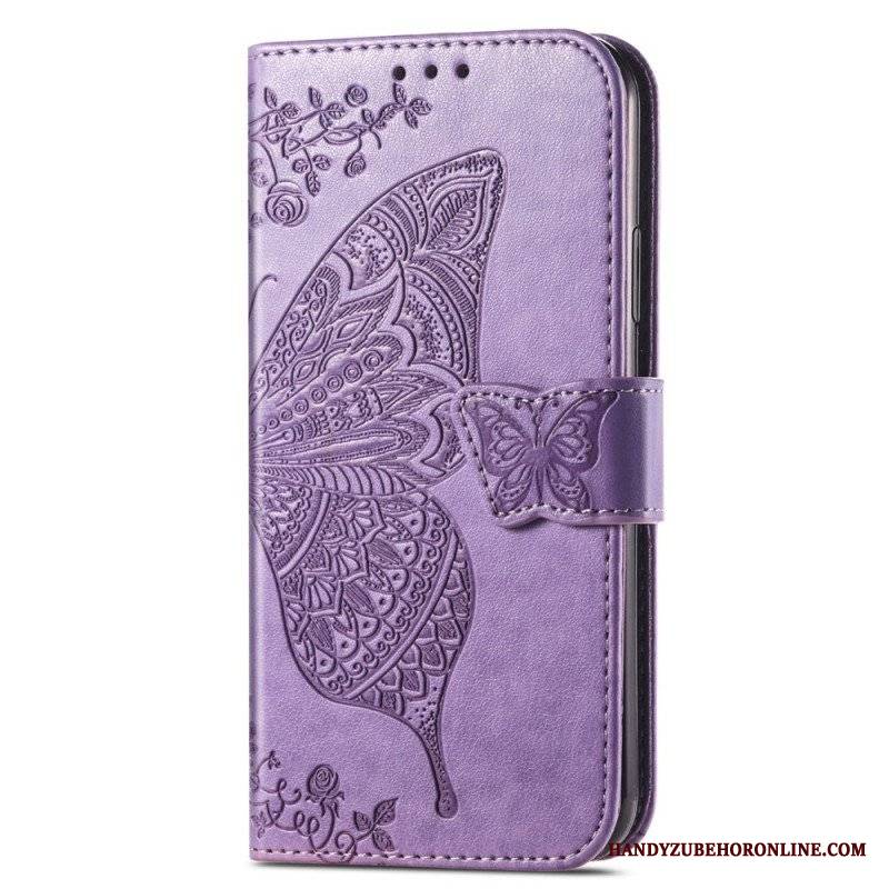 Etui Folio do Samsung Galaxy A54 5G Barokowy Motyl