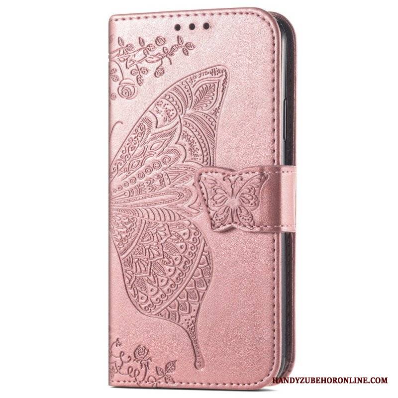 Etui Folio do Samsung Galaxy A54 5G Barokowy Motyl