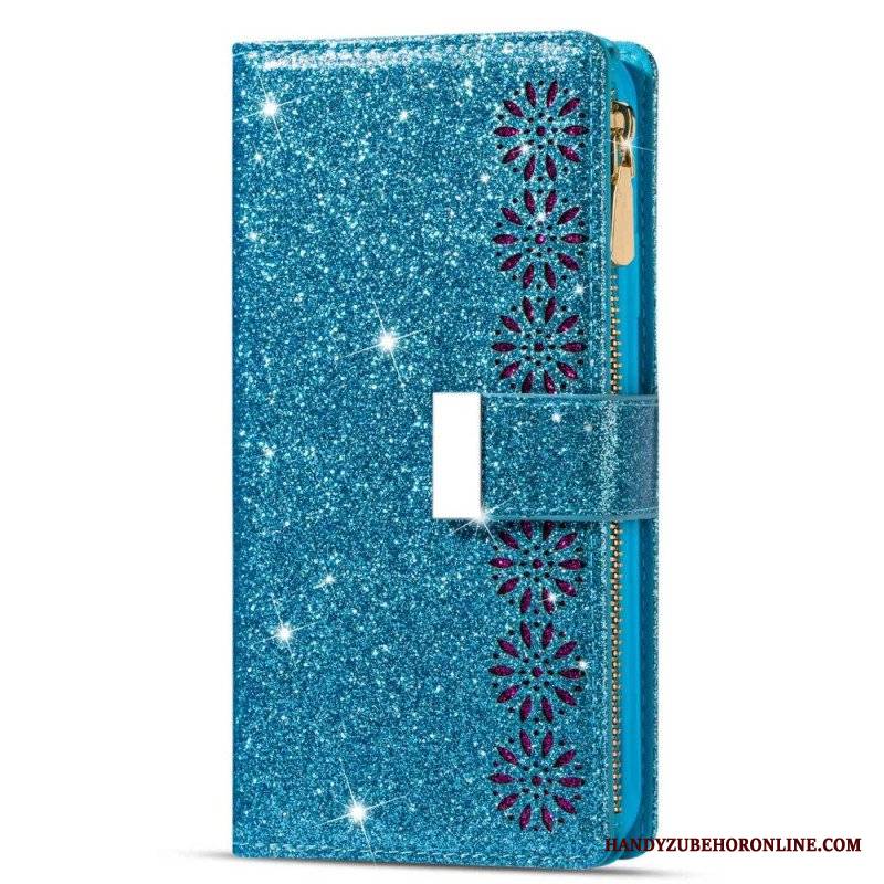 Etui Folio do Samsung Galaxy A54 5G Portfel Cekinowy Portfel