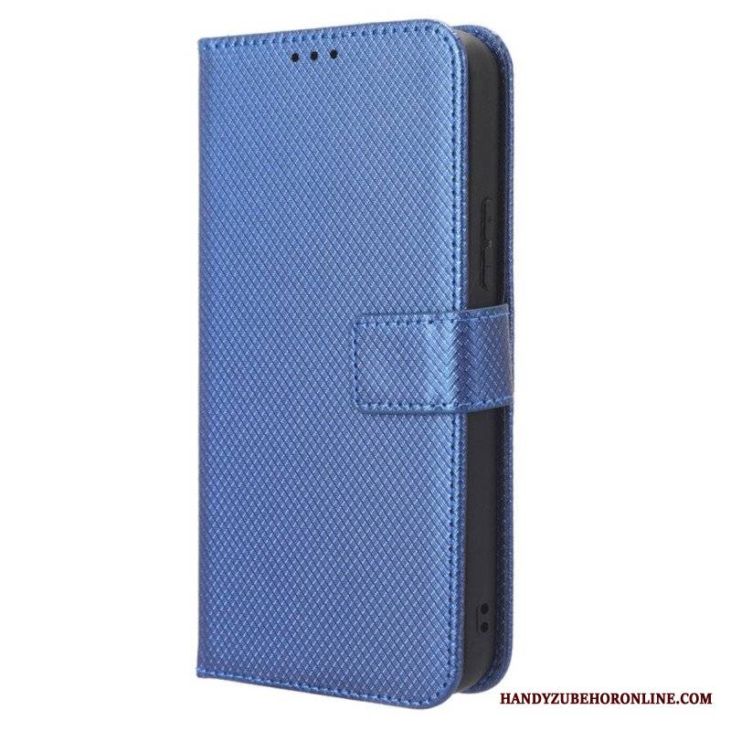 Etui Folio do Samsung Galaxy A54 5G z Łańcuch Styl Z Paskami