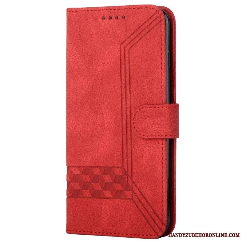 Etui Folio do Samsung Galaxy M12 / A12 Diamentowe Linie I Tekstura