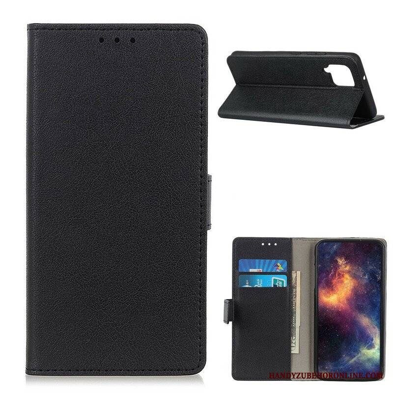 Etui Folio do Samsung Galaxy M12 / A12 Klasyczny Efekt Skóry