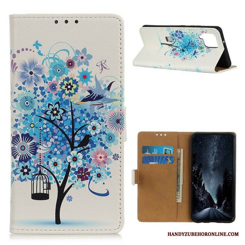 Etui Folio do Samsung Galaxy M12 / A12 Kwitnące Drzewo