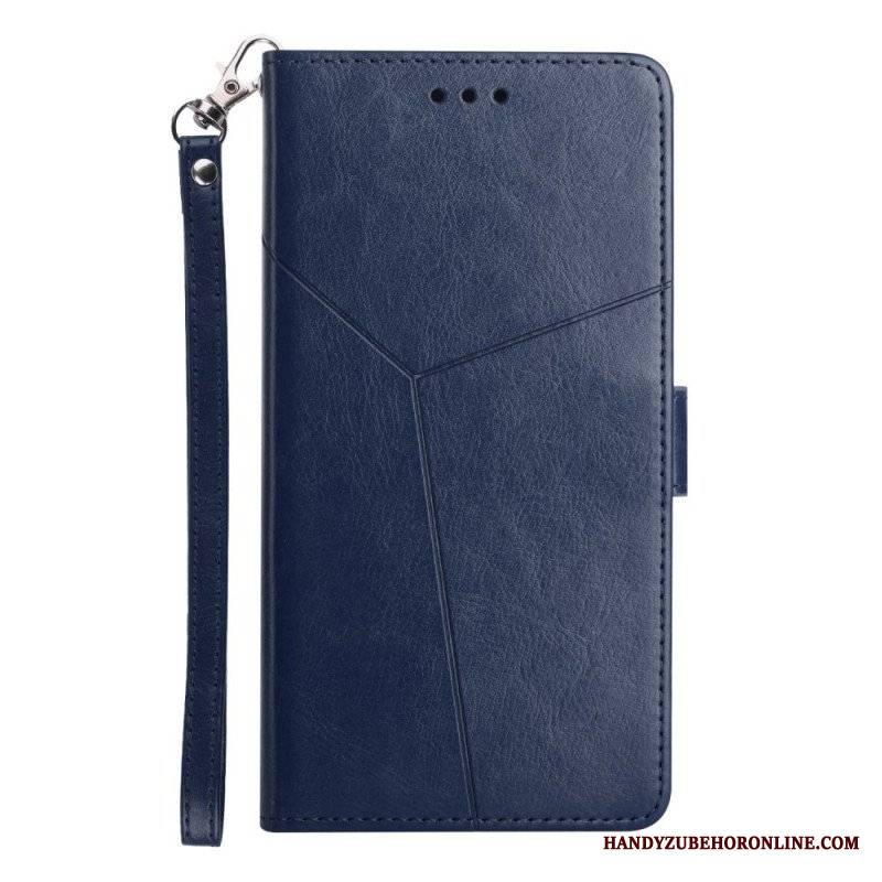 Etui Folio do Samsung Galaxy M12 / A12 Stylowa Skórzana Konstrukcja Geo Y