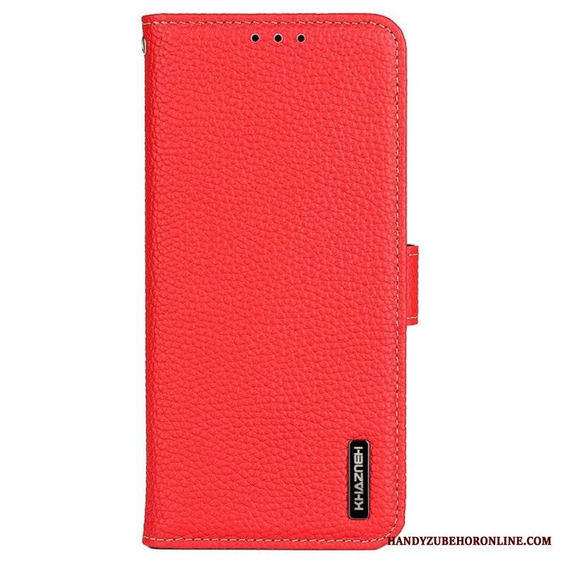 Etui Folio do Samsung Galaxy M13 Khazneh Skóra Liczi